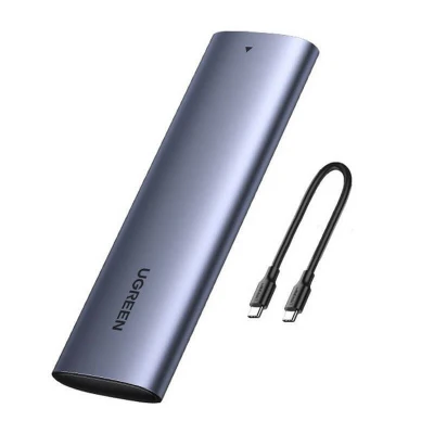 Immagine di UGREEN Case Esterno M.2 NVMe PCIe USB C 3.2 Gen 2 10Gbps, Hard Disk M/M&amp;B Key UASP Compatibile con 970 Evo Plus, Crucial P1,WD Cavo C, No Attrezzi