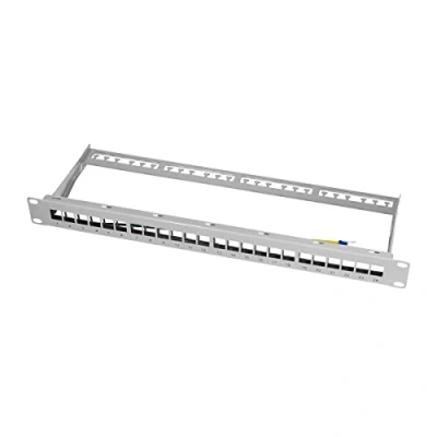 Immagine di LOGILINK NK4042 KEYSTONE PATCHPANEL 24 ENCHUFES BLINDADOS, NEGRO