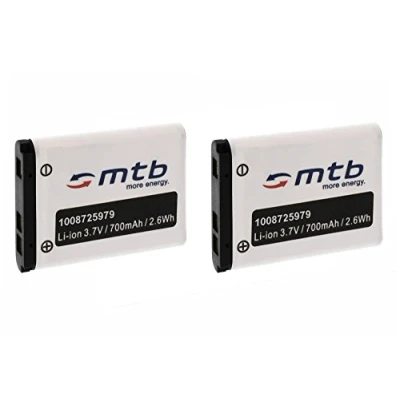 Immagine di 2x Batteria NP 80 compatibile con Casio Exilim EX G1, H5, H50, N1, N2, N10, N20, S5, S6, S7...vedi lista