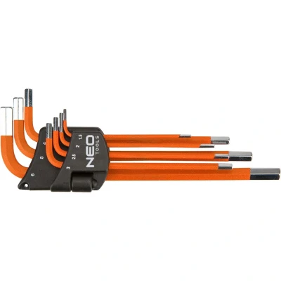 Immagine di NEO TOOLS 09 517 Serie di cacciaviti ad angolo 1.5,2,2.5,3,4,5,6 mm Acciaio per utensili 7