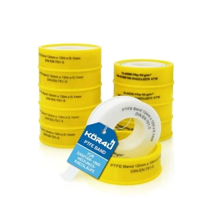 Immagine di kör4u 10 x nastro in teflon DVGW per gas e acqua PTFE sigillante
