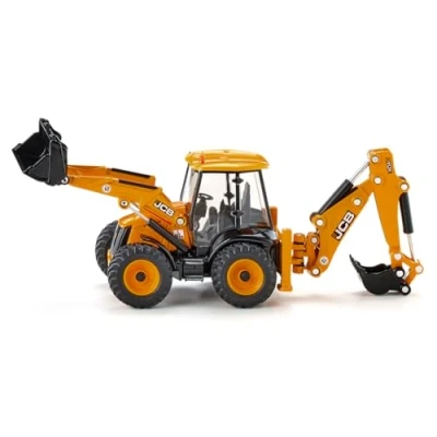 Immagine di SIKU 3558, JCB 4CX Backhoe Loader, 1:50, Metal/Plastic, Yellow, Multifunctional, Can be combined with models of the same scale