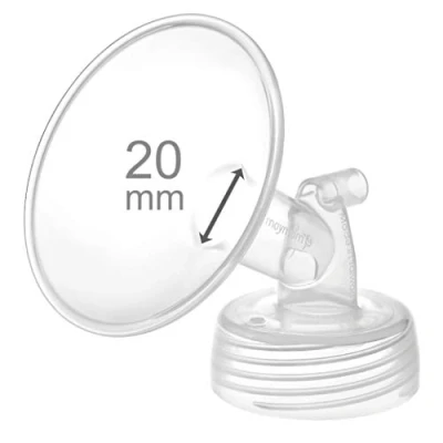 Immagine di Maymom Pompa a collo largo, flangia da 20 mm, compatibile con pompe Spectra S1/S2, bocca larga, non originale, sostituisce Shield (una mm)