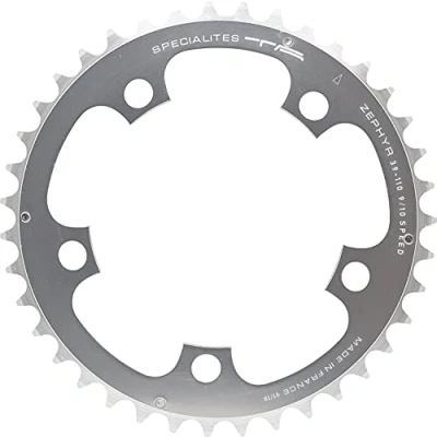 Immagine di Spécialités TA Zephyr Compact 110pcd 5 Braccio 9/10/11 velocità Interno, Corona Unisex, Argento, 34 Denti