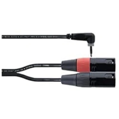 Immagine di Cordial ELEMENTS EY 1 WRMM, Cavo Y Stereo, Mini Jack TRS Angolato/2x XLR Maschio m