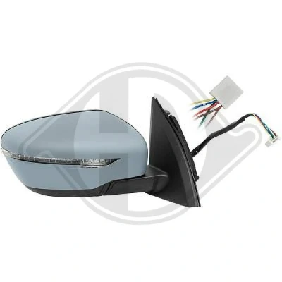 Immagine di Specchio retrovisore esterno Diederichs 6046824 Dx con la prima mano per regolazione elettrica specchio, termico, convesso, completo
