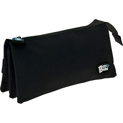 Immagine di Grafoplás 37545410, astuccio per la scuola triplo, colore nero, 23,5 x 12 14 cm, Bits &amp; Bobs