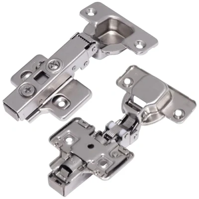 Immagine di AERZETIX C41043 Set di 4 cerniere invisibili a clip per porte mobili con ammortizzatore e regolazione 3D rivestimento totale/in applicato apertura 110 montaggio 35mm