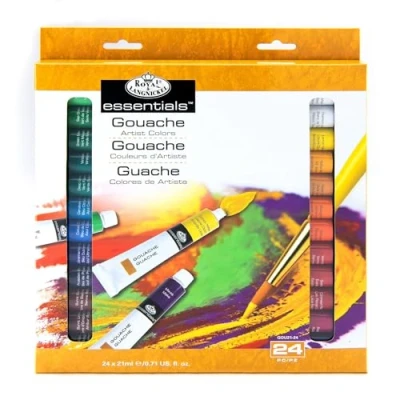 Immagine di Royal &amp; Langnickel Confezione da 24 colori a tempera guazzo 21 ml