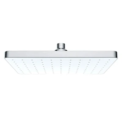 Immagine di WENKO Soffione doccia a pioggia Automatic Cleaning 25x17cm adatto per scaldabagno istantanei Cromo