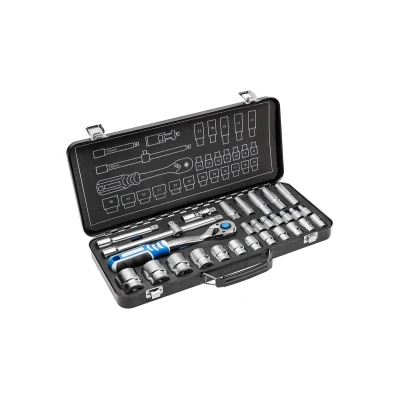 Immagine di Hogert Technik HT1R480 Kit attrezzi 29 8, 9, 10, 11, 12, 13, 14, 15, 16, 17, 18, 19, 21, 22, 24, 27, 30, 32, 36 12,5 (1/2&quot;) Quadrato