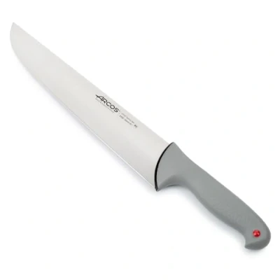 Immagine di Arcos Serie Colour Proof Coltello Scannare Macellaio Lama Acciaio Inossidabile Nitrum 300 mm Manico Polipropilene Coperto da Elastomer Colore Nero