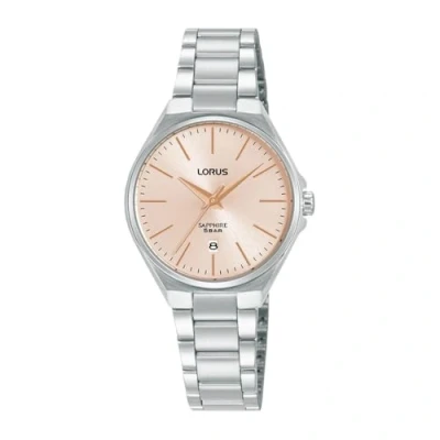 Immagine di Lorus Orologio analogico al quarzo da donna con bracciale in acciaio inossidabile, Argento/Rosa RJ269BX9