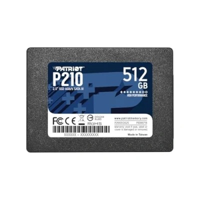 Immagine di SSD Unità a Stato Solido SATA 3 6 Gbps 2.5&quot; Interno Patriot P210 512GB