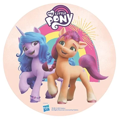 Immagine di Dekora Decorazione Commestibile per Torte di Compleanno Bambini con Raffigurazione My Little Pony 20 cm