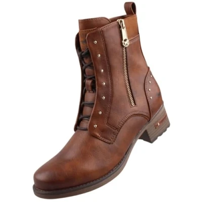 Immagine di MUSTANG 1229 522, Stivaletti con Lacci Donna, Cognac, 37 EU