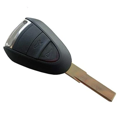 Immagine di Chiave a scatto compatibile con Cayenne Boxster Cayman 997 Carrera e 911 Targa Cover 2 pulsanti Telecomando @Pro Plip
