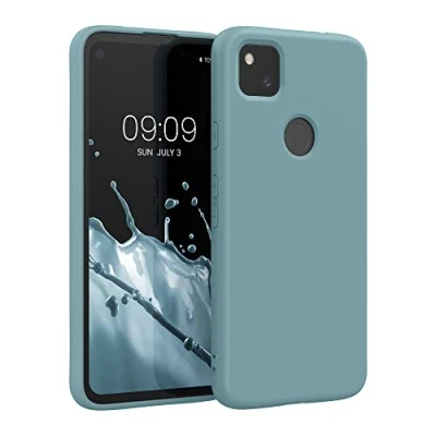 Immagine di kwmobile Custodia Compatibile con Google Pixel 4a Cover Back Case per Smartphone in Silicone TPU Protezione Gommata artic night