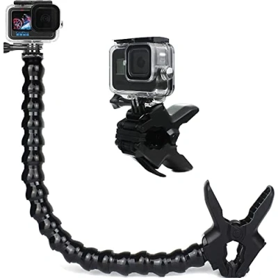 Immagine di FiTSTILL staffa girevole regolabile a 360 gradi è compatibile con GoPro Hero 10,9, 8, 7, 6, 5, session 3 +, 3, 2, 1 DJI motion camera.