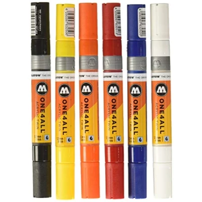 Immagine di Molotow One4All Acrylic Twin Pump Marker Basic Set 1 (6)
