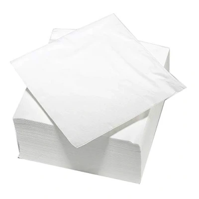 Immagine di LE NAPPAGE ARTS DE LA TABLE 100 tovaglioli in ovatta 2 pieghe, 33 x cm, colore: Bianco FSC