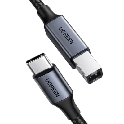 Immagine di UGREEN Cavo Stampante USB C Printer a B Compatibile con MacBook Pro 2023, iPad 2022, ASUS, Acer per HP, Epson, Brother, Lexmark, Canon, DAC (1M)