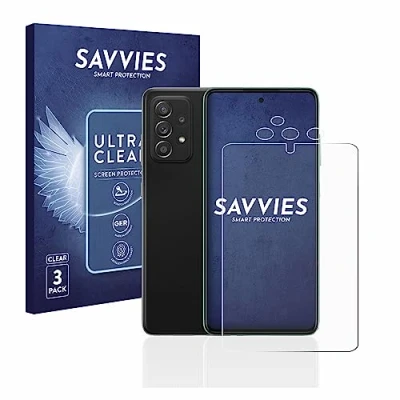 Immagine di savvies (6 Pezzi Pellicola Protettiva per Samsung Galaxy A52s 5G (Fronte+Fotocamera) Protezione Schermo Trasparente