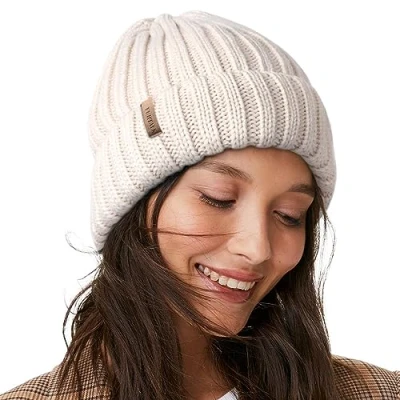 Immagine di FURTALK Donna Slouchy Inverno Maglia Beanie Cappelli Chunky Cappello Bobble da Sci