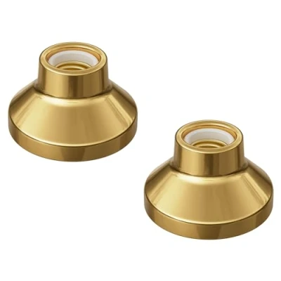 Immagine di ledscom.de 2 pz. plafoniera/porta lampada ELEKTRA, porcellana, oro lucido, 1x E27 max. 300W