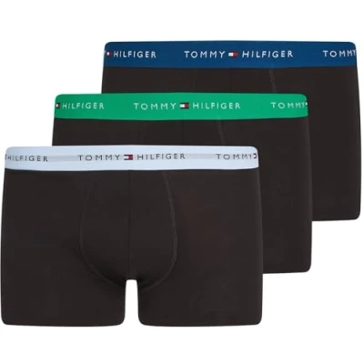 Immagine di Tommy Hilfiger Trunk 3 PACK Culotte Swt blu prim grn dp ind, Uomo, Taglia: Small, ind