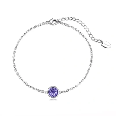 Immagine di Philip Jones Cavigliera in Cristallo Viola Chiaro creata con Cristalli Zircondia®