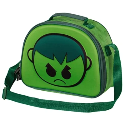 Immagine di Karactermania HULK Bobblehead 3D Lunch Borsa a tracolla per bambini, Taglia: One Size, Verde