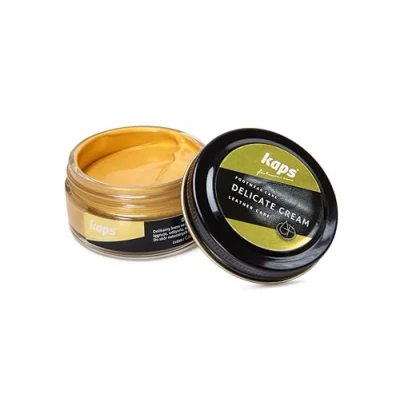 Immagine di Kaps Crema per la Cura delle Scarpe, Intensiva e Nutrimento Pelle, Delicate, 70 Colori (405 Oro)