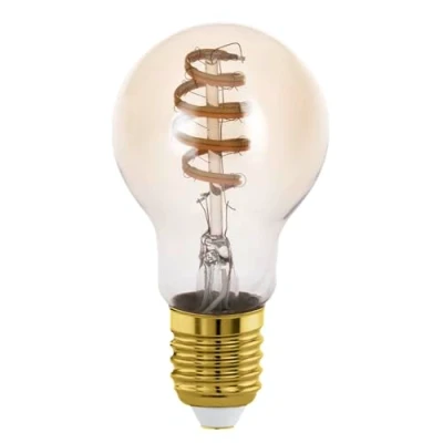 Immagine di Eglo connect.z Set di 2 lampadine a LED Smart Home A60, E27, ZigBee, controllo via app e vocale con Alexa, telecomando, dimmerabile, luce bianca calda fredda, 4,9 Watt, vintage, ambrata