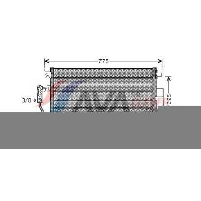 Immagine di PRASCO VNA5277D Condensatore con essiccatore 13,7 Alluminio 660 R 134a MERCEDES BENZ: Sprinter 3.5 T Van, Bus