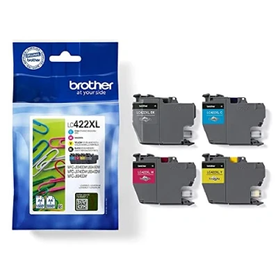 Immagine di Brother Cartuccia LC 422XLVAL Originale Imballo multiplo Nero, Ciano, Magenta, Giallo LC422XLVAL