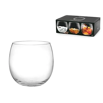 Immagine di H&amp;h set 6 bicchieri liquore bubbly in vetro trasparente cl 16