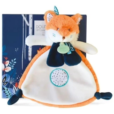 Immagine di Doudou et Compagnie Renard piatto, 23 cm, colore: Arancione/Bianco Tiwipi DC3641