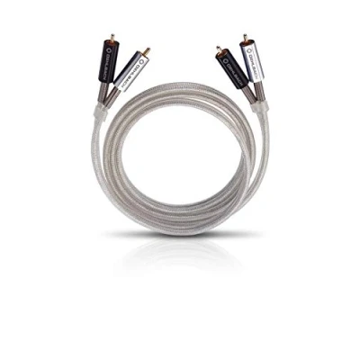 Immagine di OEHLBACH Silver Express 150 superba RCA stereo Set di cavi per lettore CD &amp; Amplificatore spofc 2 schermatura 1,50 m Argento