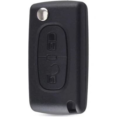 Immagine di Cover chiave Compatibile Citroen C2 C3 C4 C5 C6 C8 Xsara Picasso Berlingo CON Peugeot 207 307 308 407 408 3008 5008 Partner 807 1007 Fiat ULYSSE (2 Pulsanti Citroen, VA2 CE053 6)