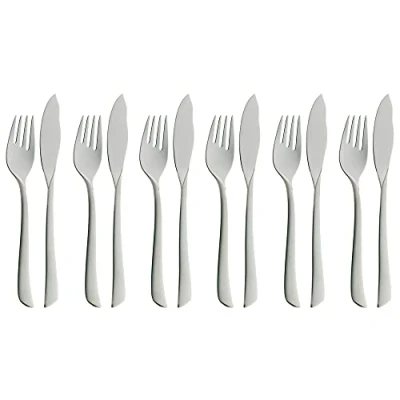 Immagine di WMF 1142356396 Set di 12 Posate per Pesce Virginia, in Cromargan Protect