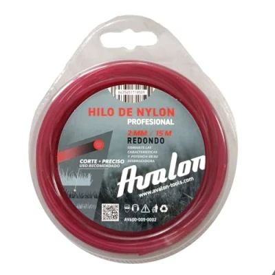 Immagine di Avalon Filo Rotondo in Nylon Universale per decespugliatore e Tosaerba (2 mm x 15 m)