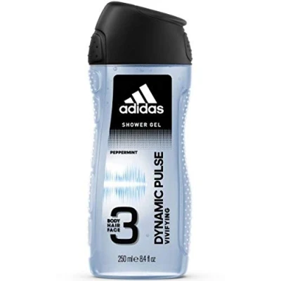 Immagine di Adidas Men Gel doccia Dynamic Pulse 3 in 1 (corpo, capelli, viso) 250 ml