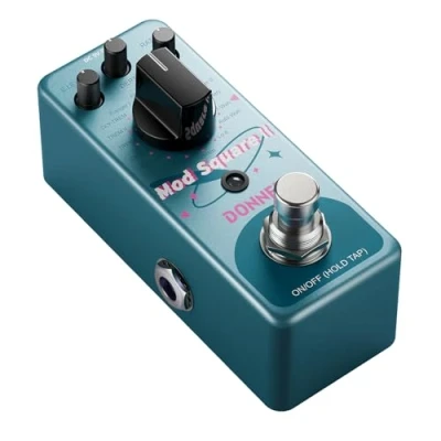 Immagine di Donner Pedal de modulación Mod Square Ⅱ para pedales guitarra eléctrica, 16 efectos Chorus Phaser Tremolo Flanger Rotary Vibrato Wah Lo fi Detune modos modulación, True Bypass
