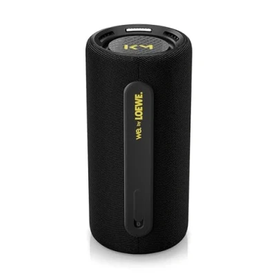 Immagine di Loewe We Hear Pro, altoparlante Bluetooth in collaborazione con Kylian Mbappé, Box, 100 W, resistente all&#039;acqua IPX6, multi pairing, durata della batteria 24 ore, ricarica rapida, nero
