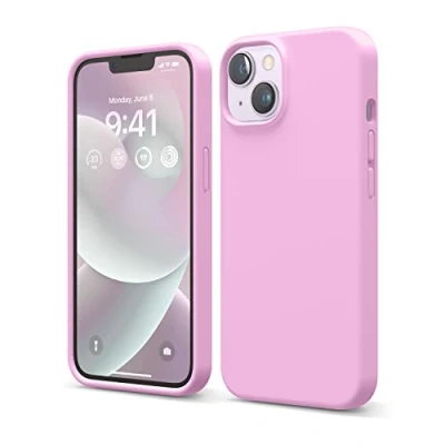 Immagine di elago Cover Silicone Liquido Custodia Compatibile con iPhone 14 Case (6.1&quot;), Premium, Protezione Completa Antiurto a 3 Strati, in Morbida Microfibra Antigraffio (Fucsia)