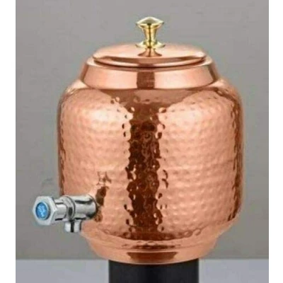 Immagine di Spacetouch Distributore di acqua in rame martellato, con rubinetto Matka, brocca da 3 litri