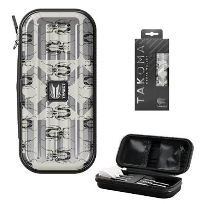 Immagine di Target Darts ENTO Takoma Wallets Exo Dart Storage Case Portafoglio per Freccette, Custodia Contiene 3 Freccette Completamente assemblate e Accessori Supporto