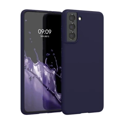Immagine di kwmobile Custodia Compatibile con Samsung Galaxy S21 Cover Back Case per Smartphone in Silicone TPU Protezione Gommata deep ocean