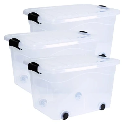 Immagine di Siena HOME Contenitore multiuso Anzio Trasparente 20 l (L x A P) 450 250 335 mm 3 pz.
